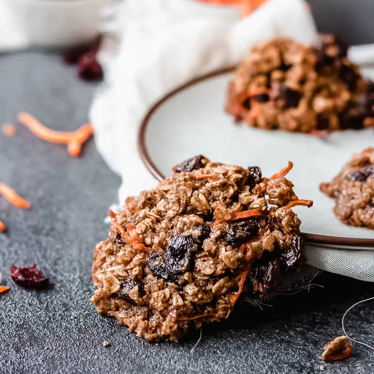 Recipe image of Cascadian Farm carrot cake breakfast cookies on a plate