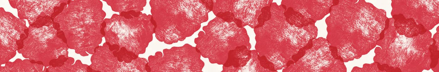 Red stamped pattern of Cascadian Farm Organic frozen raspberries
