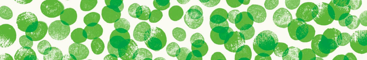 Green stamped pattern of Sweet Peas