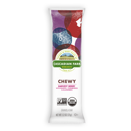 Cascadian Farm Harvest Berry Chewy Granola Bar single package image