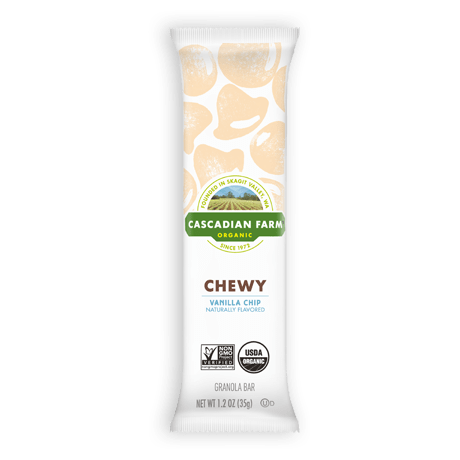 Cascadian Farm Vanilla Chip Chewy Granola Bar package image