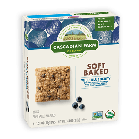 Cascadian Farm Wild Blueberry Soft Baked Squares package image