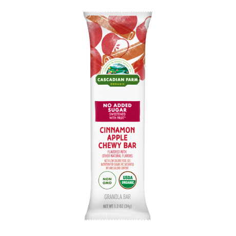 Single Cinnamon Apple Chewy Bar, front of package
