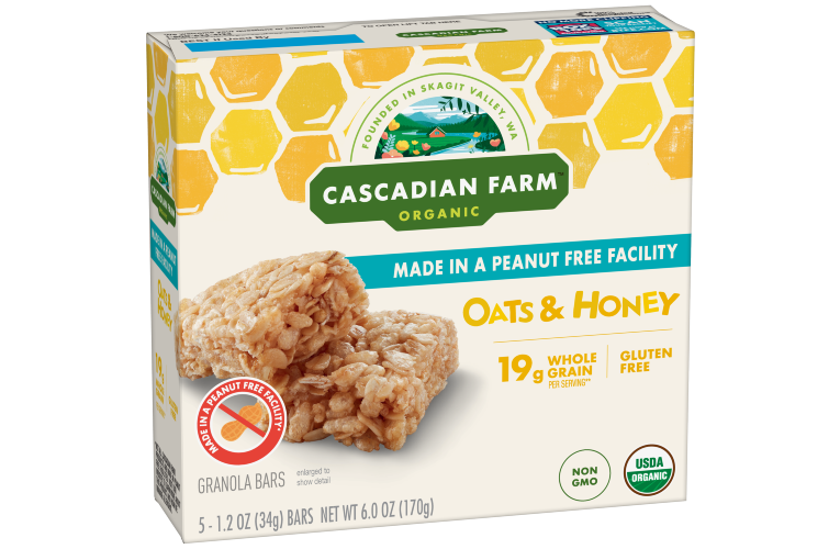 Cascadian Farm Oats & Honey front of package