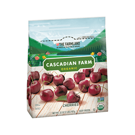 Cascadian Farm Frozen Cherries, front of package