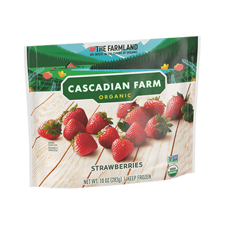 Cascadian Farm Organic Strawberries, front of product