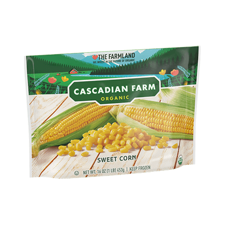 Cascadian Farm Organic Frozen Sweet Corn, front of package