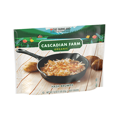 Cascadian Farm Hashbrowns, front of package